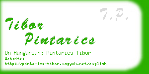 tibor pintarics business card